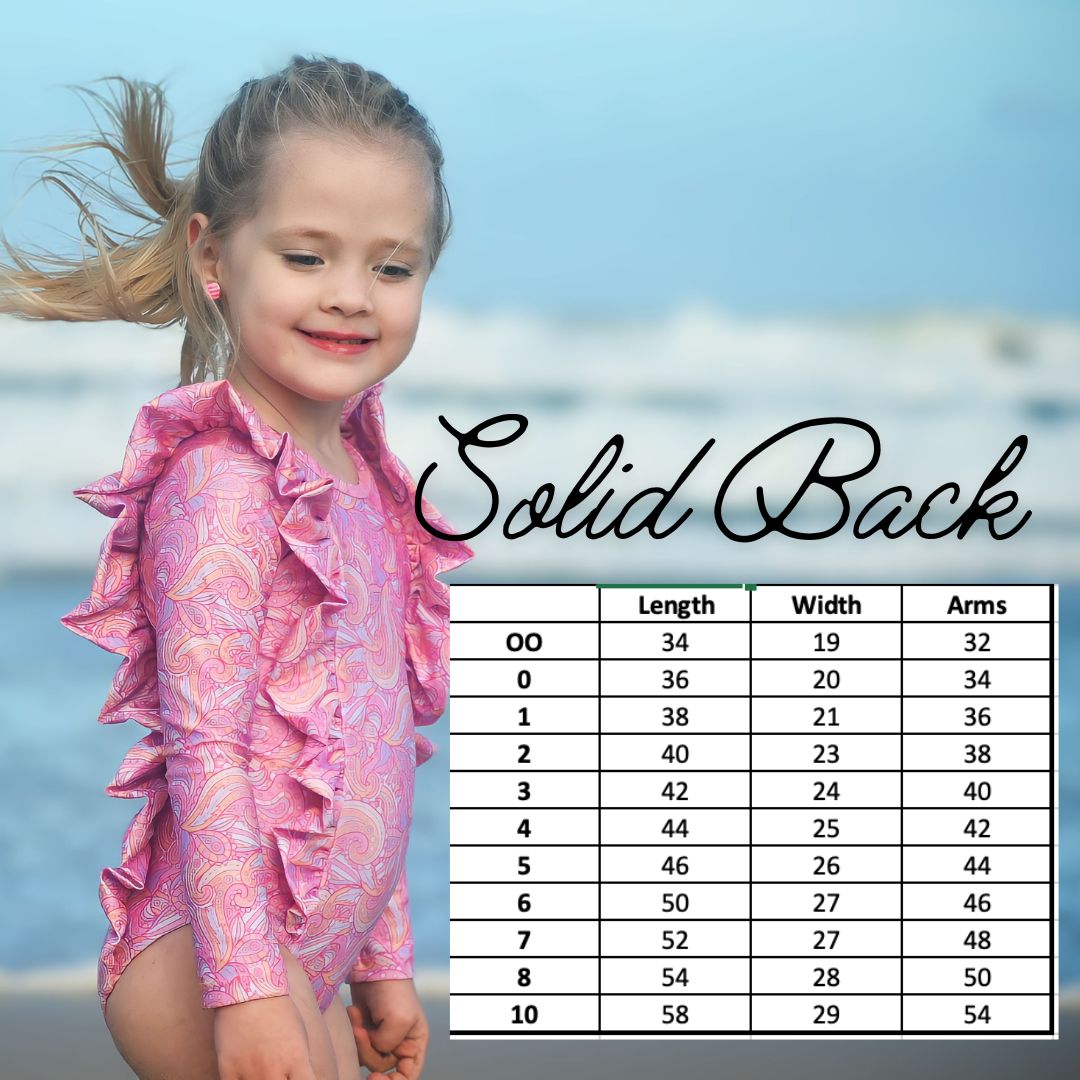 girls long sleeve swimsuit