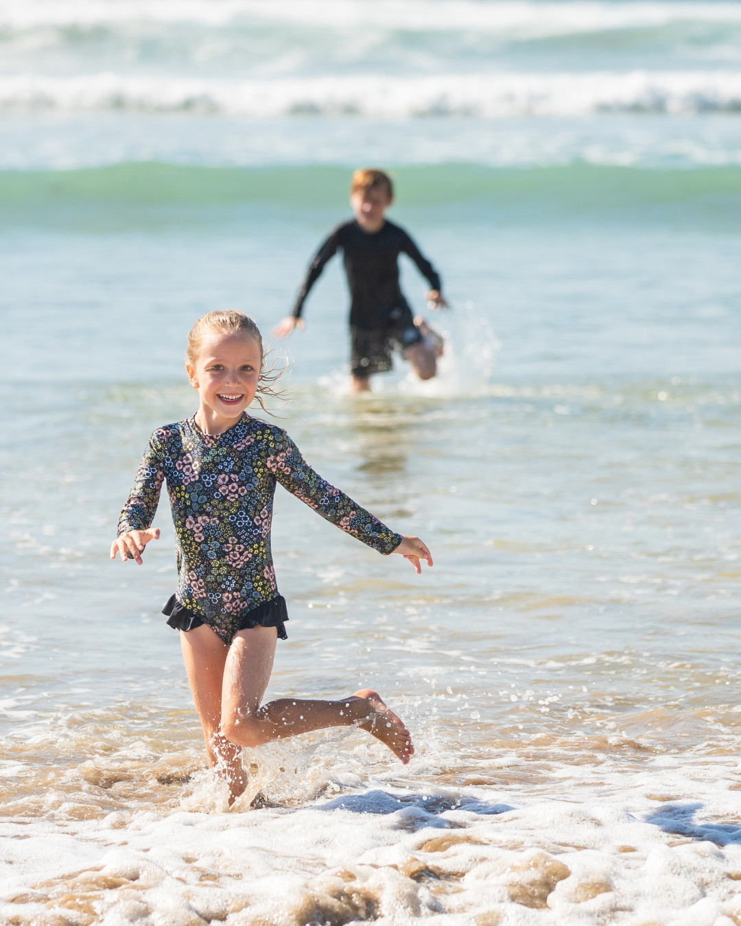 Pippa Open Back Girls Swimwear