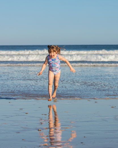 McKinley Sleeveless Open Back Girls Swimwear