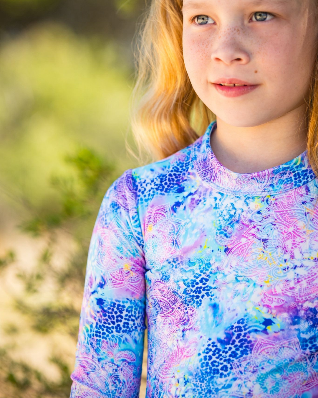 Marli Blue Open Back Girls Swimwear