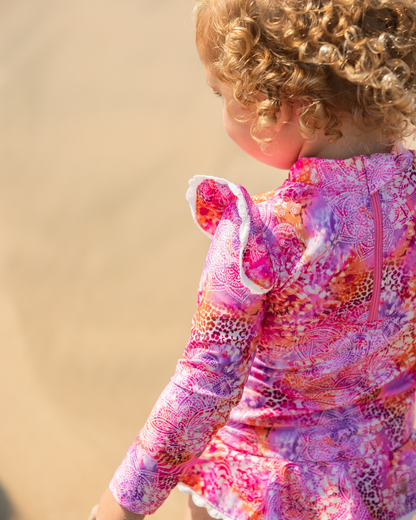 Marli Girls Long Sleeve Swimwear Rash Set