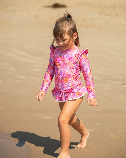 Marli Girls Long Sleeve Swimwear Rash Set