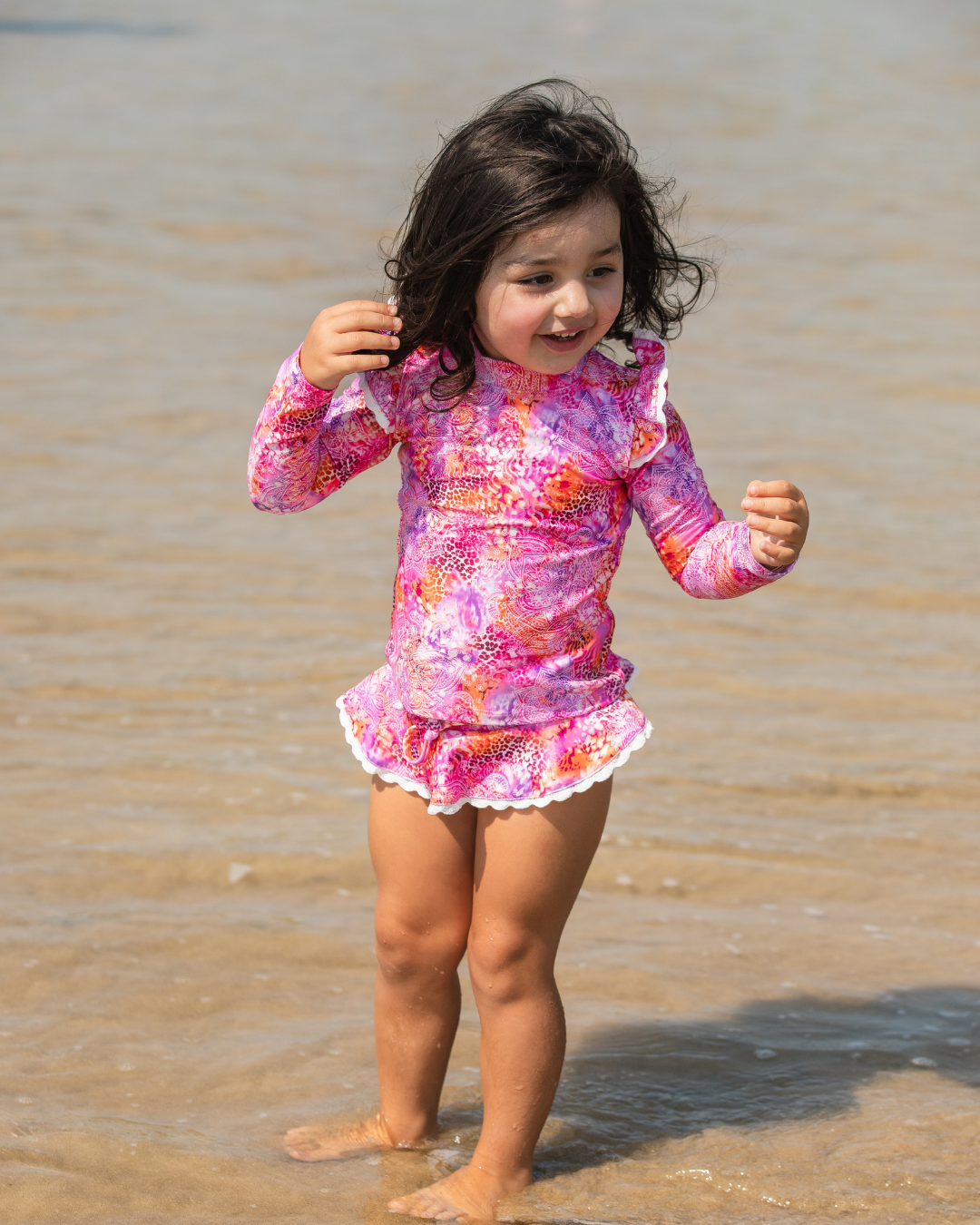 Marli Girls Long Sleeve Swimwear Rash Set