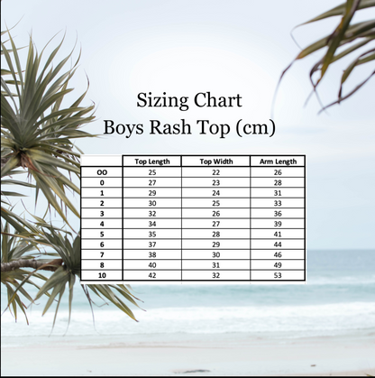 Blue Rash Top