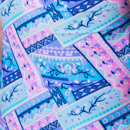 Swimsuit for tweens close up of pattern
